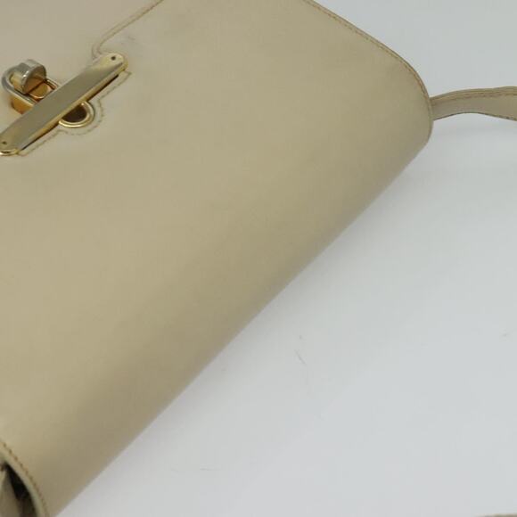 GUCCI Shoulder Bag Leather Cream Gold - Picture 6 of 16
